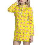 Cute Lollipop Pattern Print Hoodie Dress