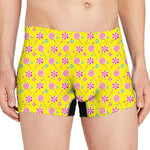 Cute Lollipop Pattern Print Men's Boxer Briefs