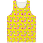 Cute Lollipop Pattern Print Men's Tank Top