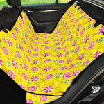 Cute Lollipop Pattern Print Pet Car Back Seat Cover