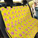Cute Lollipop Pattern Print Pet Car Back Seat Cover