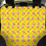 Cute Lollipop Pattern Print Pet Car Back Seat Cover