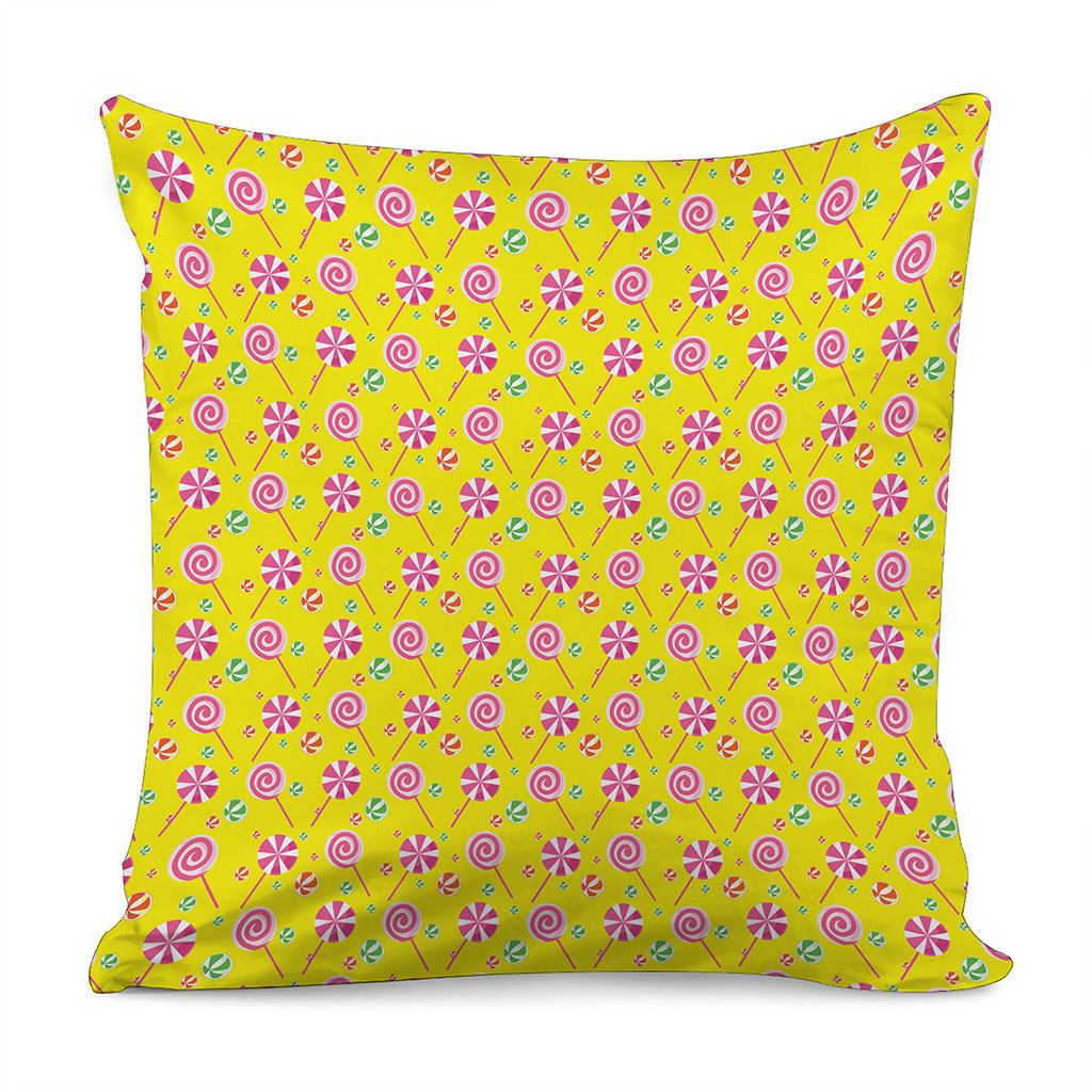 Cute Lollipop Pattern Print Pillow Cover