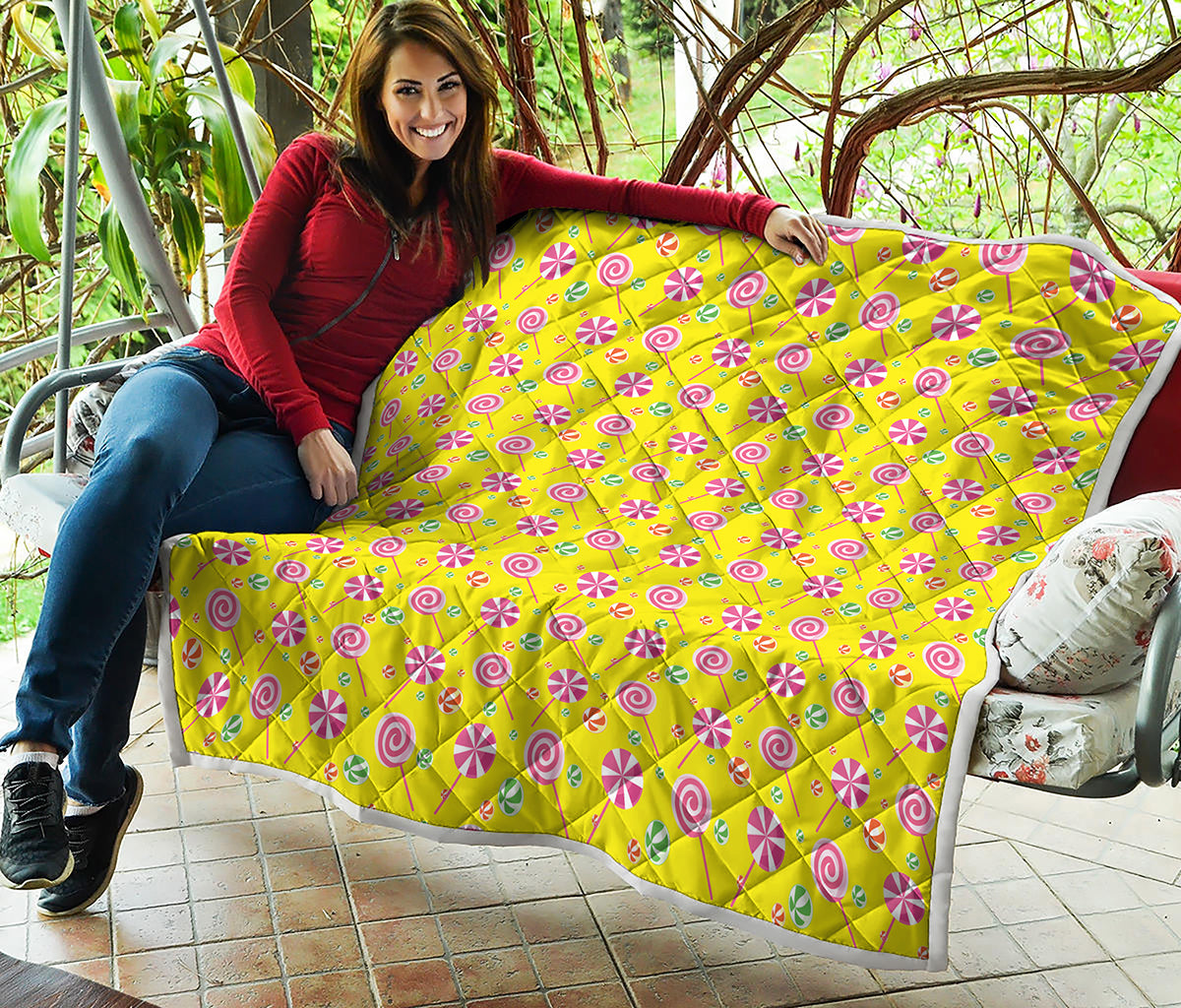 Cute Lollipop Pattern Print Quilt