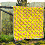 Cute Lollipop Pattern Print Quilt