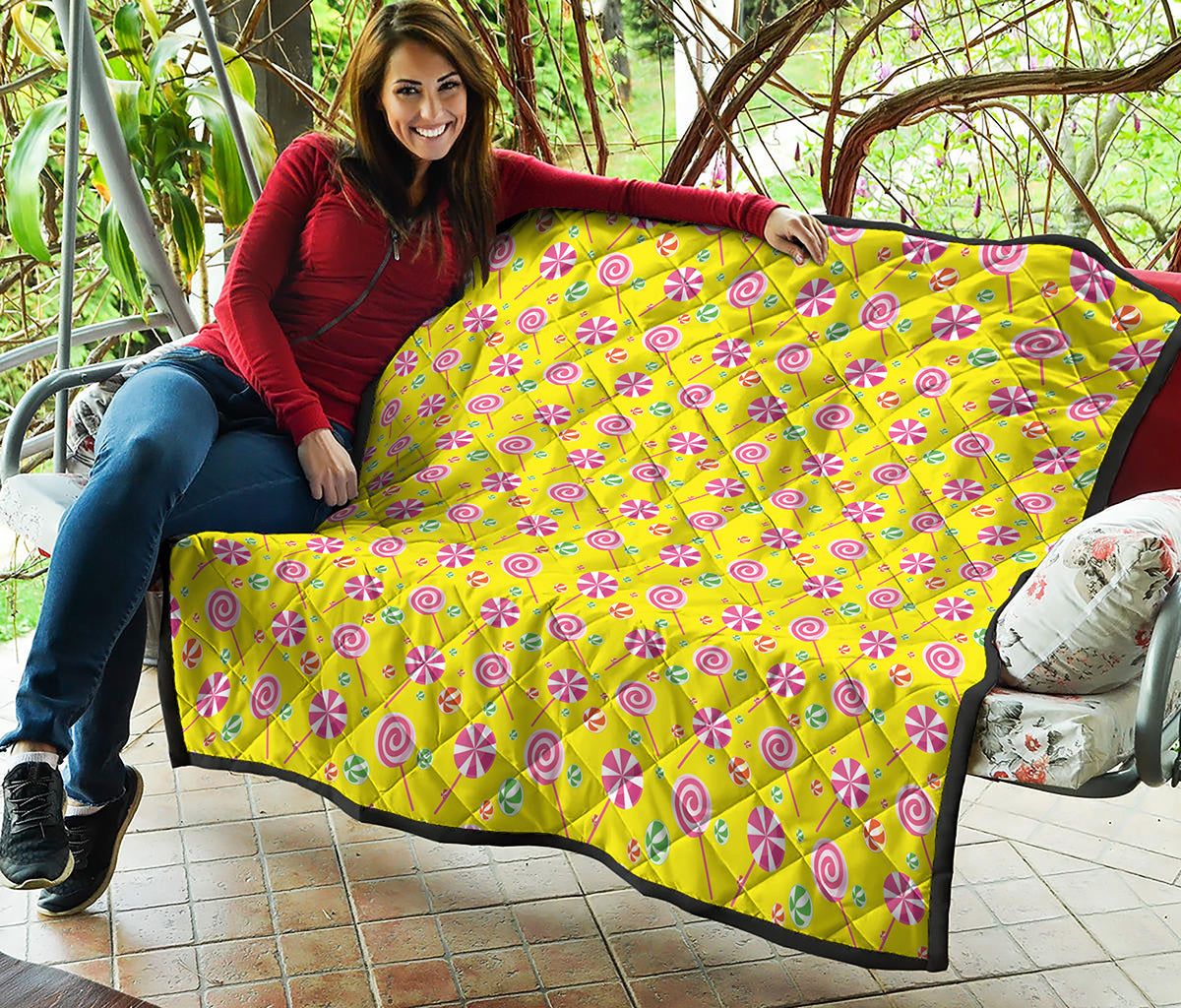 Cute Lollipop Pattern Print Quilt