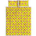Cute Lollipop Pattern Print Quilt Bed Set