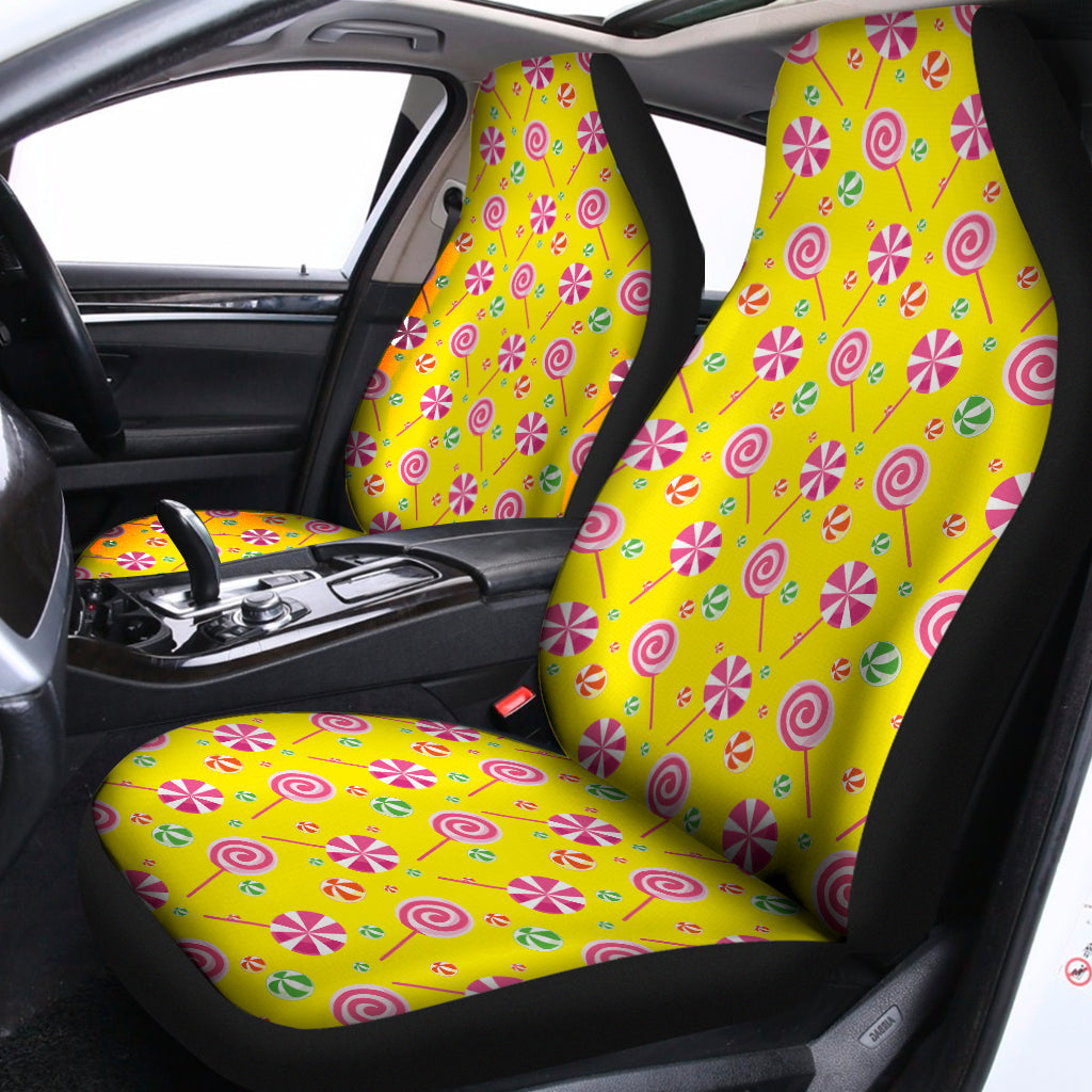 Cute Lollipop Pattern Print Universal Fit Car Seat Covers