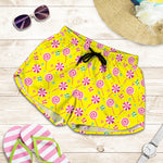 Cute Lollipop Pattern Print Women's Shorts