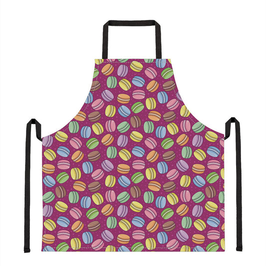 Cute Macaron Pattern Print Apron