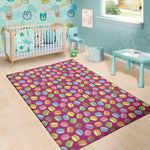 Cute Macaron Pattern Print Area Rug