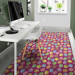 Cute Macaron Pattern Print Area Rug