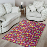 Cute Macaron Pattern Print Area Rug