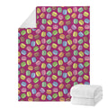 Cute Macaron Pattern Print Blanket