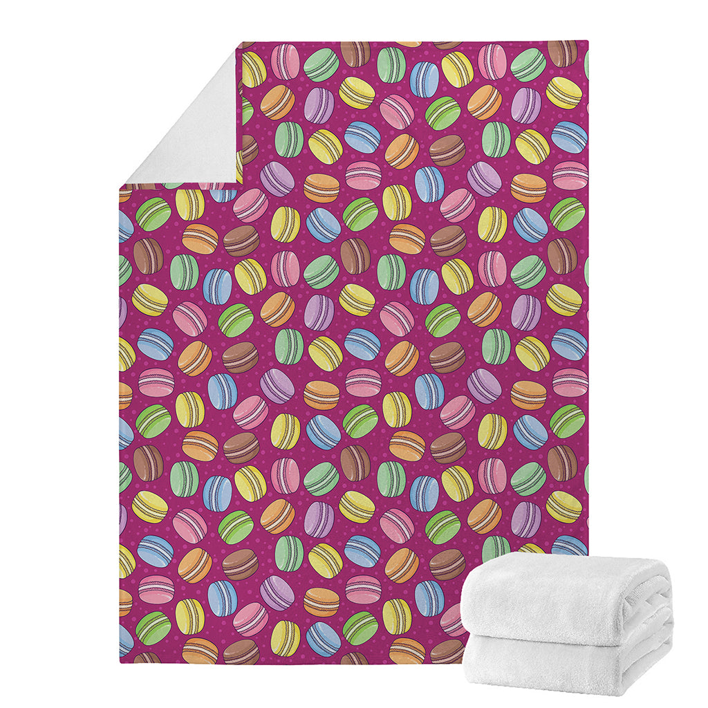 Cute Macaron Pattern Print Blanket