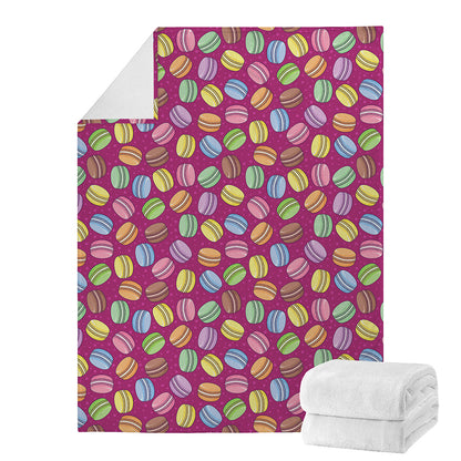 Cute Macaron Pattern Print Blanket
