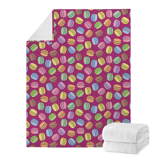 Cute Macaron Pattern Print Blanket