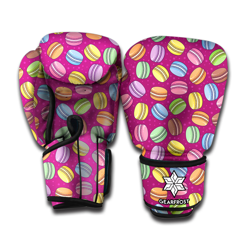 Cute Macaron Pattern Print Boxing Gloves