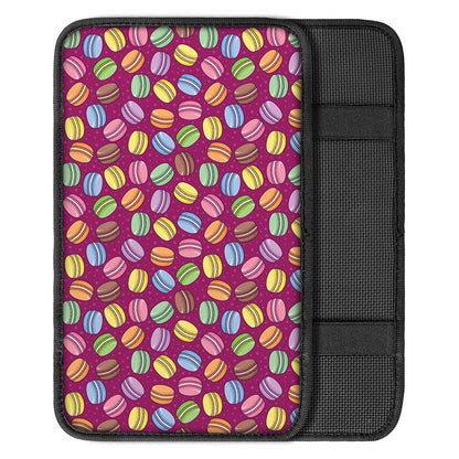 Cute Macaron Pattern Print Car Center Console Cover