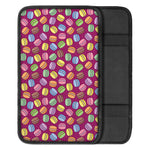 Cute Macaron Pattern Print Car Center Console Cover