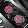 Cute Macaron Pattern Print Car Coasters
