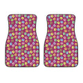 Cute Macaron Pattern Print Front Car Floor Mats