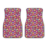 Cute Macaron Pattern Print Front Car Floor Mats