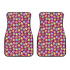 Cute Macaron Pattern Print Front Car Floor Mats