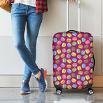 Cute Macaron Pattern Print Luggage Cover
