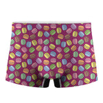 Cute Macaron Pattern Print Men's Boxer Briefs