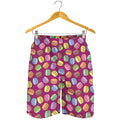 Cute Macaron Pattern Print Men's Shorts