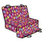 Cute Macaron Pattern Print Pet Car Back Seat Cover