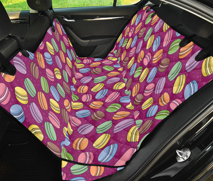Cute Macaron Pattern Print Pet Car Back Seat Cover