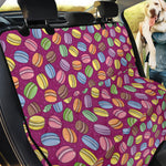 Cute Macaron Pattern Print Pet Car Back Seat Cover
