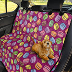 Cute Macaron Pattern Print Pet Car Back Seat Cover