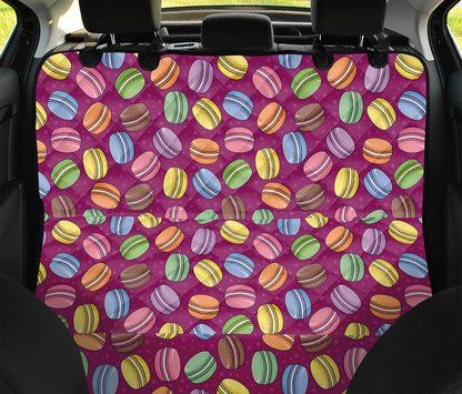 Cute Macaron Pattern Print Pet Car Back Seat Cover