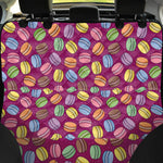 Cute Macaron Pattern Print Pet Car Back Seat Cover