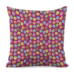 Cute Macaron Pattern Print Pillow Cover