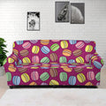 Cute Macaron Pattern Print Sofa Cover