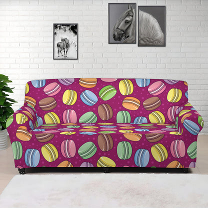 Cute Macaron Pattern Print Sofa Cover