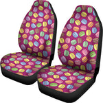 Cute Macaron Pattern Print Universal Fit Car Seat Covers