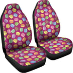 Cute Macaron Pattern Print Universal Fit Car Seat Covers