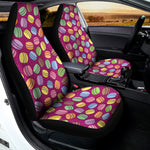 Cute Macaron Pattern Print Universal Fit Car Seat Covers
