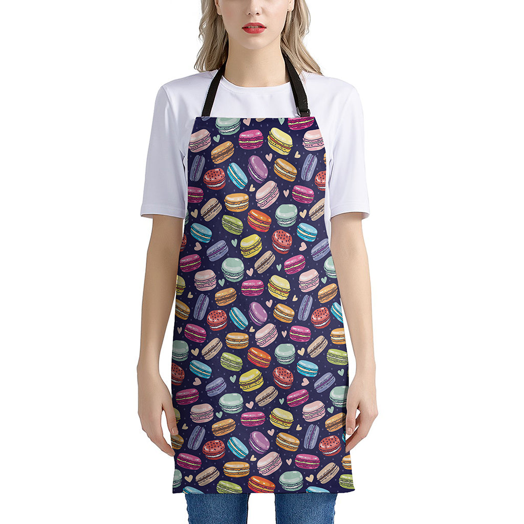 Cute Macarons Pattern Print Apron