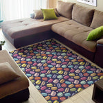 Cute Macarons Pattern Print Area Rug