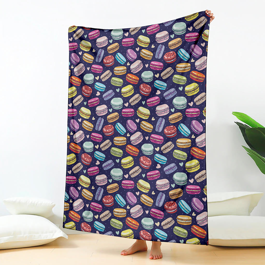 Cute Macarons Pattern Print Blanket