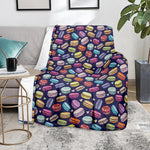Cute Macarons Pattern Print Blanket