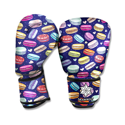 Cute Macarons Pattern Print Boxing Gloves