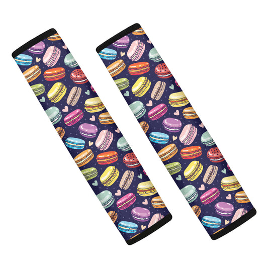 Cute Macarons Pattern Print Car Seat Belt Covers