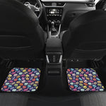 Cute Macarons Pattern Print Front and Back Car Floor Mats